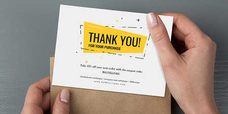 Thank You Discount Cards