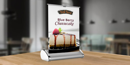 tabletop banners application