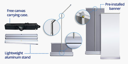 Deluxe Retractable Banners Hardware