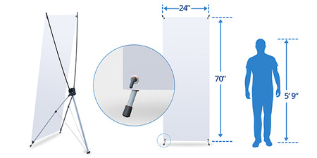 X-Stand Banners Sizes