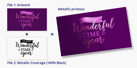 Metallic Greeting Cards Artwork Layer