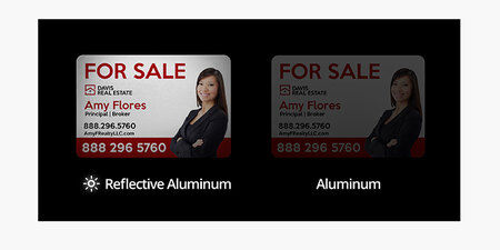 Real estate signs comparison