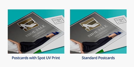 Spot UV Postcard Comparison 