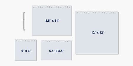 Calendars Sizes