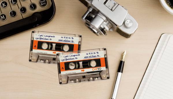 4 - Wildlabs Cassette Tape Business Card by Koji Sueyoshi