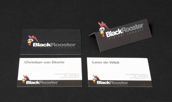 8 - Black Rooster (1) Black Rooster Business Card Design