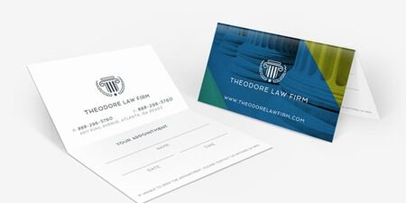 Folded Business Cards