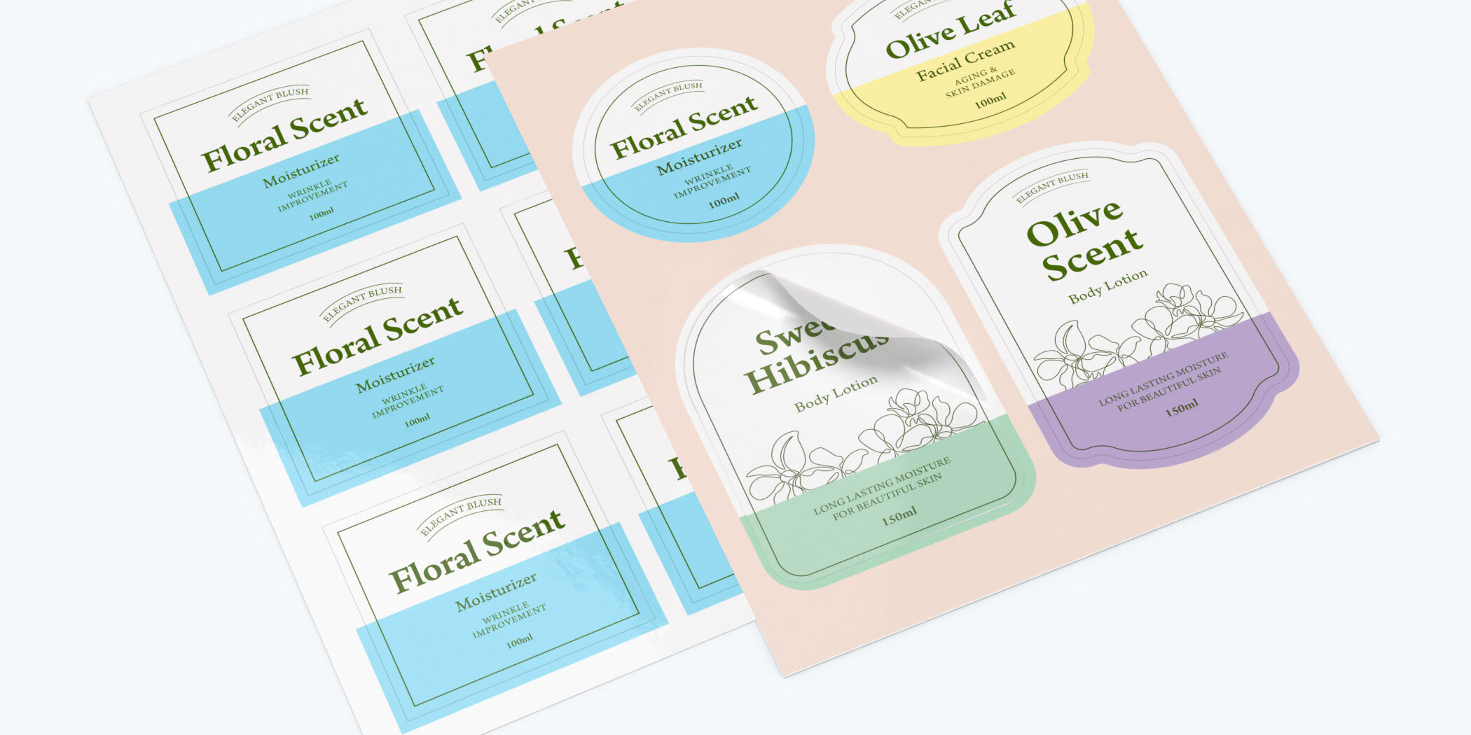 custom printed sheet labels