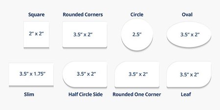 Custom Die Cut Business Cards Sizes