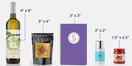 Metallic Label Sizes