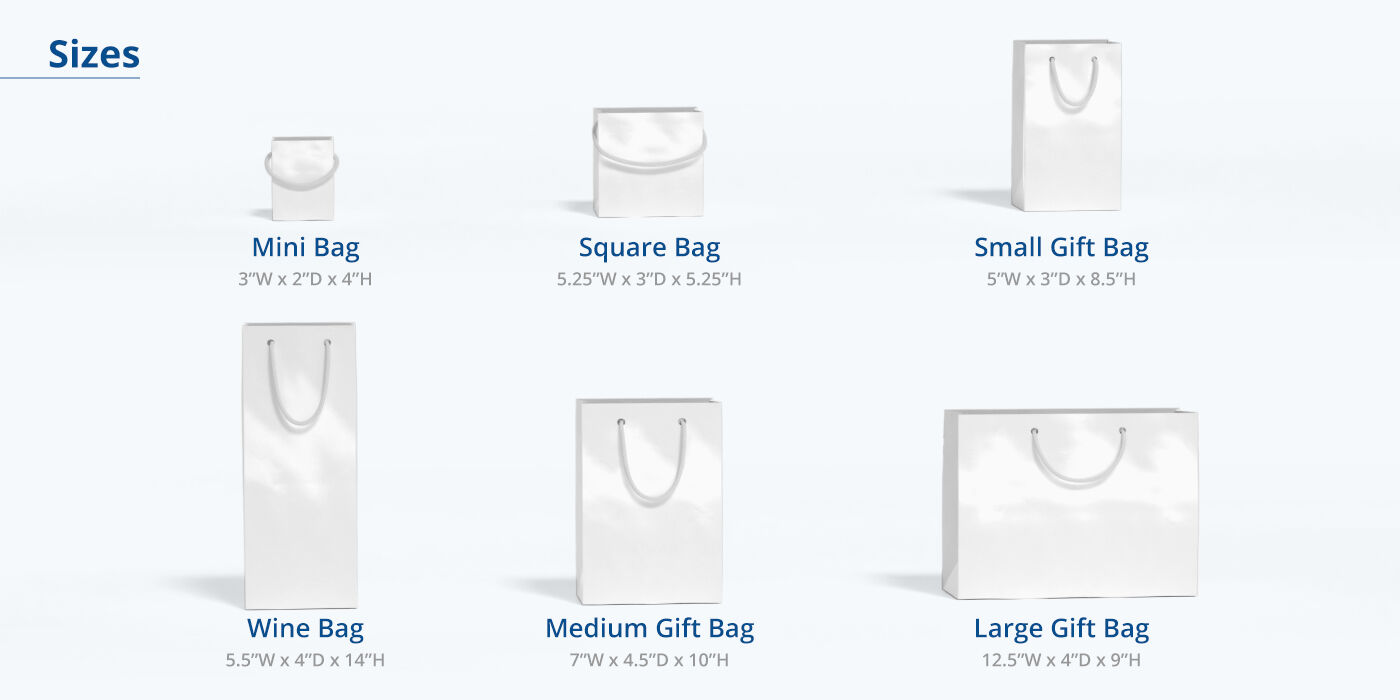 Gift Bag Sizes