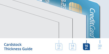 Circle Business Cards Thickness