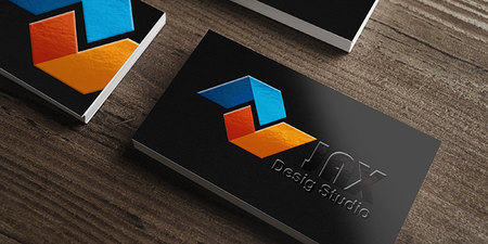 Raised Spot UV Business Cards In Action