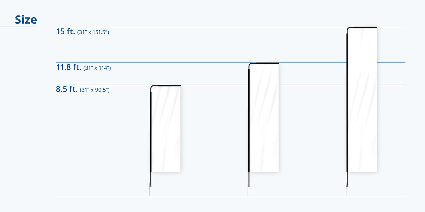 Rectangle Flags Size