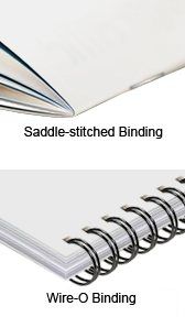 Saddle and Wire-o Binding