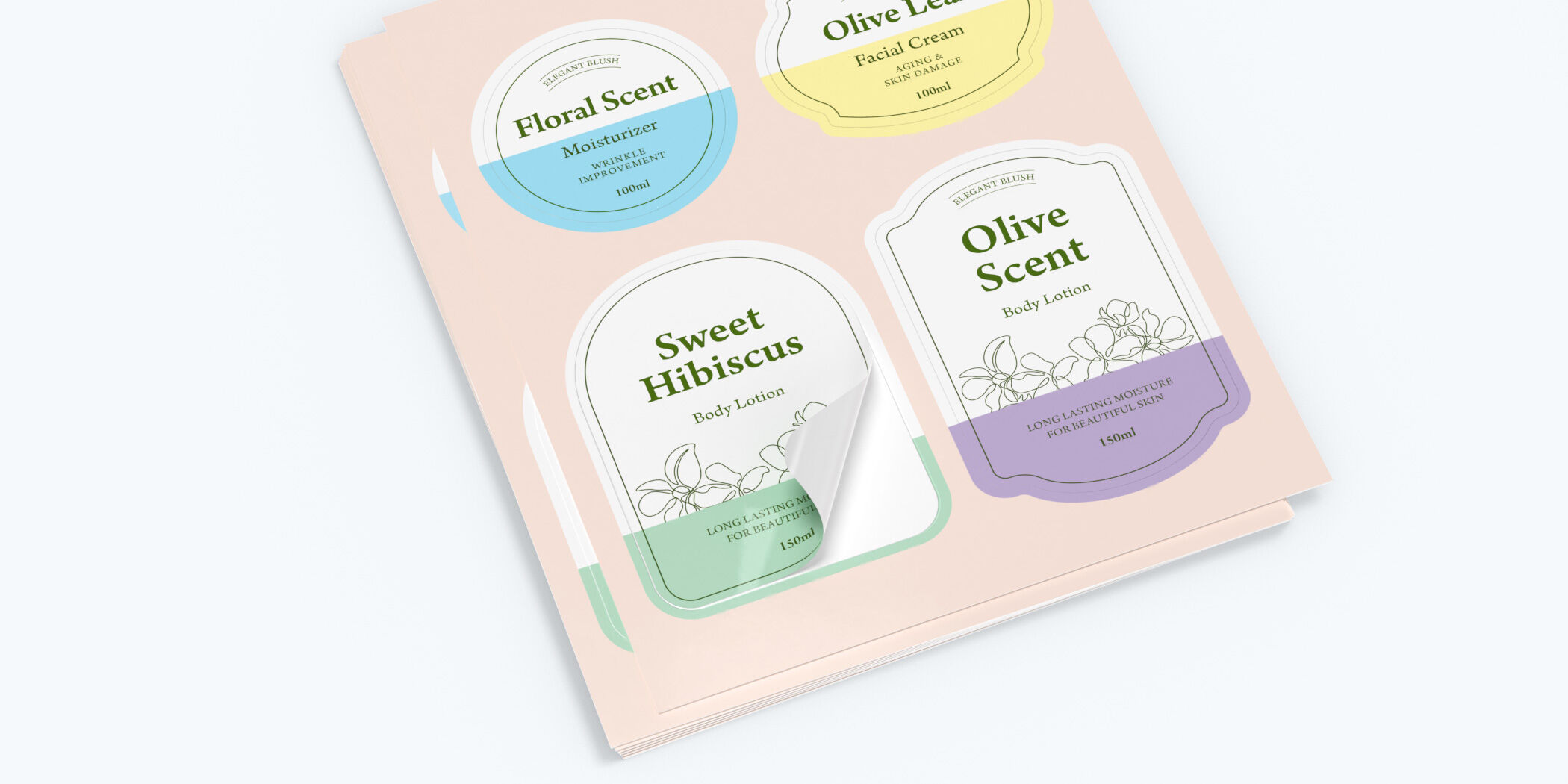 custom printed sheet labels