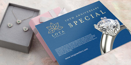 custom postcard in silk finish