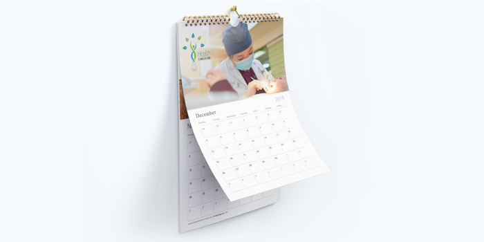 Custom Calendar - Printed with Brand Image and Logo