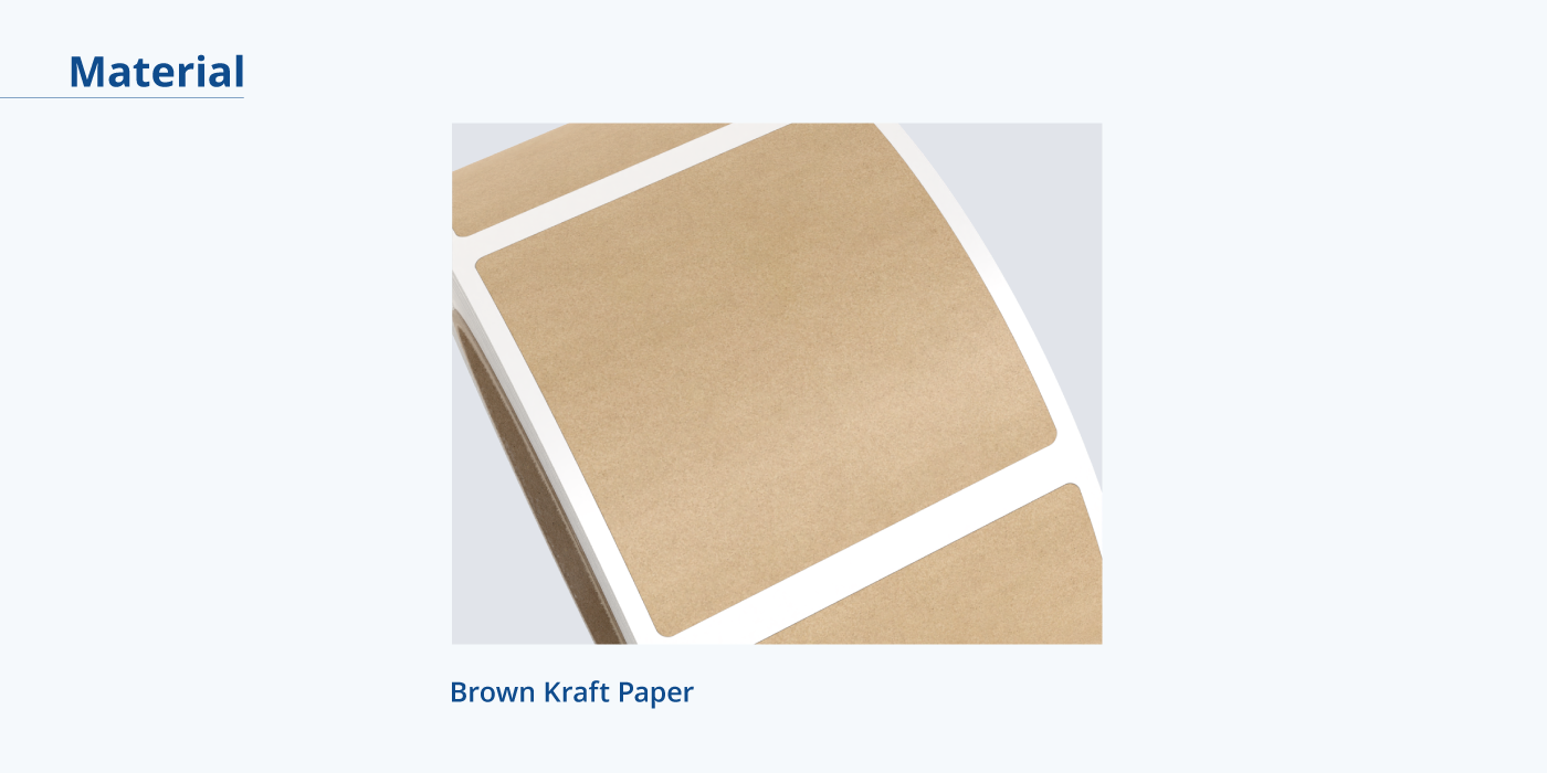 custom kraft labels material